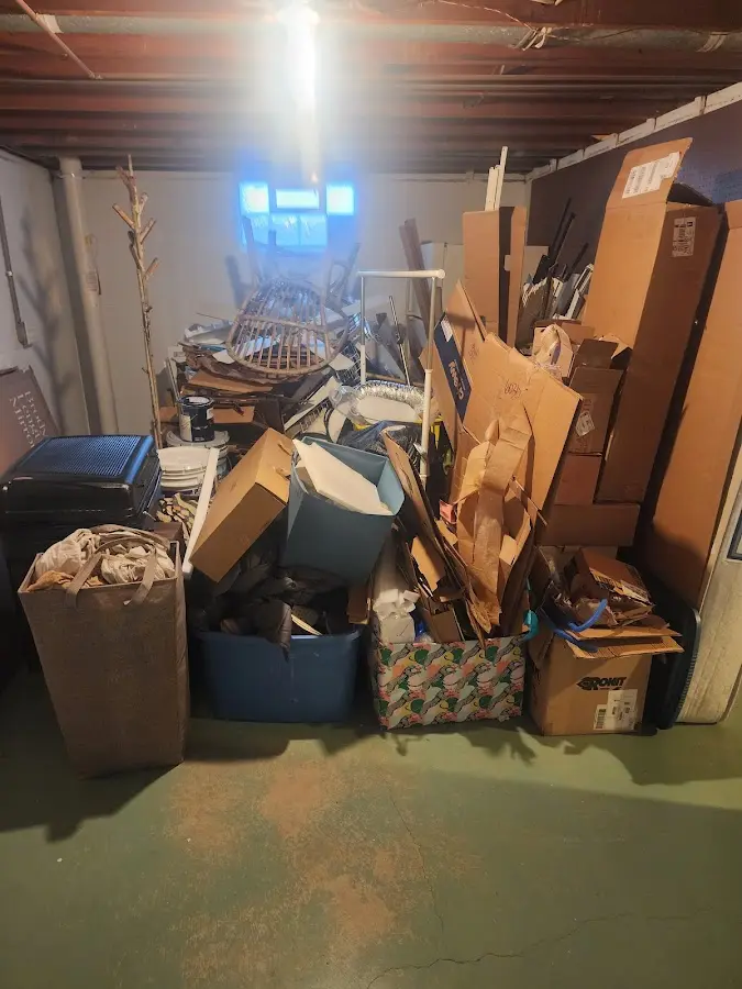 Roll-off dumpster container at job site for 2 Yard Dumpster Rental in South Pasadena